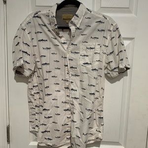 Fish button down